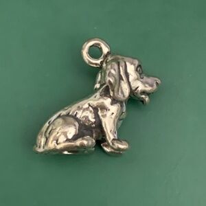 Puppy Dog Sterling Silver Jewelry Charm #family pet #puppy